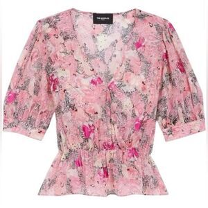 THE KOOPLES Paisley Flowers with Foil Blouse
